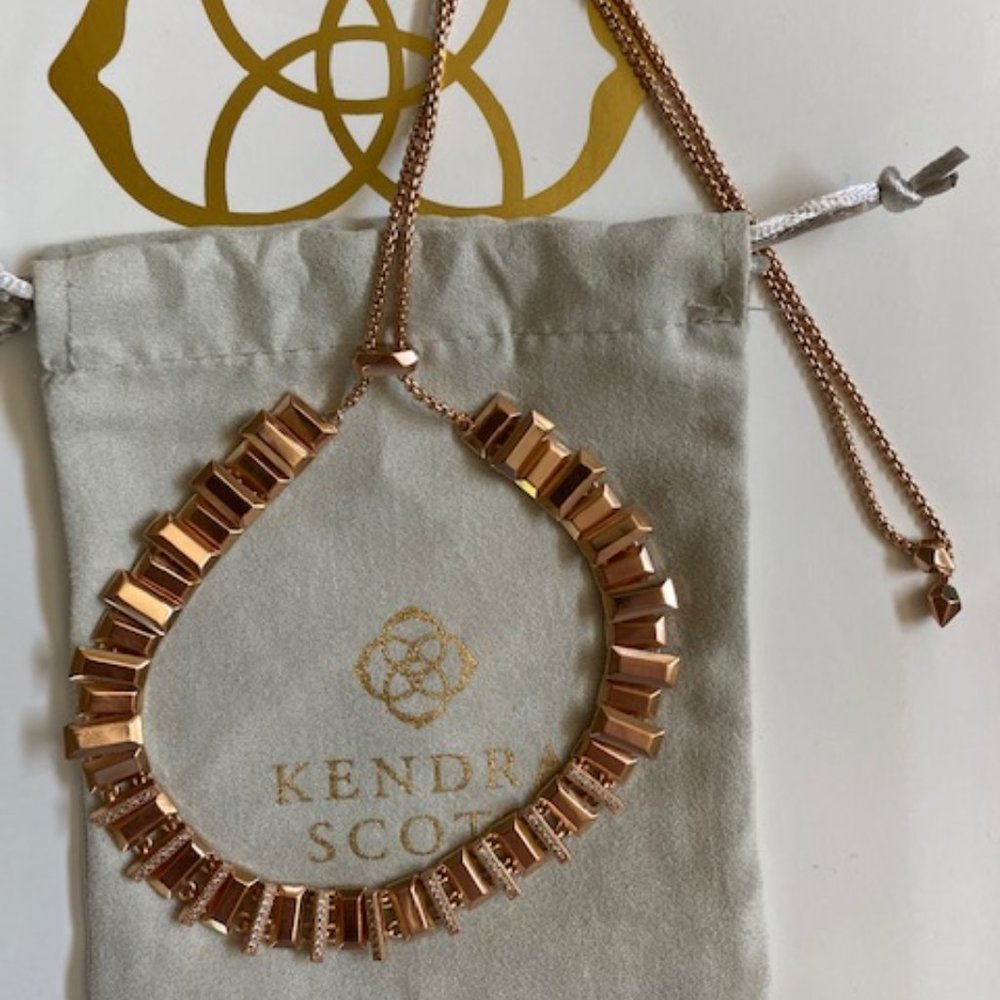 Harper Choker Necklace In Rose Gold